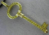 ESTATE LARGE 1.01CT FANCY YELLOW DIAMOND 18KT YELLOW GOLD KEY TO HEART PENDANT