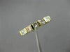 ESTATE .62CT PRINCESS DIAMOND 14KT YELLOW GOLD 3D 5 STONE ANNIVERSARY RING #2592