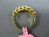 ESTATE .96CT WHITE & FANCY YELLOW DIAMOND 18KT YELLOW GOLD HALO ANNIVERSARY RING