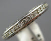 ANTIQUE 1.2CT ROUND DIAMOND 14K WHITE GOLD CLASSIC FILIGREE ETERNITY RING #17735