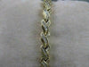 ANTIQUE 1.75CT DIAMOND 14K YELLOW GOLD TWIST BRACELET 6MM WIDE 7.50" INCH #18694