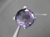 ESTATE 10.25CTW DIAMOND & AAA EXTRA FACET AMETHYST 14KT WHITE 3D ENGAGEMENT RING