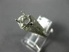 ANTIQUE WIDE .35CT DIAMOND 14KT WHITE GOLD 3D SEMI MOUNT ENGAGEMENT RING #15755