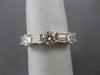 ESTATE 1.95CT ROUND & BAGUETTE DIAMOND 14K WHITE GOLD 3D ANNIVERSARY RING #20670