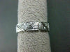 ANTIQUE WIDE .35CT DIAMOND 18KT WHITE GOLD 3D FILIGREE SQUARE ETERNITY RING 9253