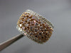 ESTATE EXTRA WIDE 2.19CT DIAMOND 18KT WHITE & ROSE GOLD WEDDING ANNIVERSARY RING