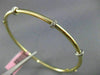 ESTATE .30CT DIAMOND 14K WHITE & YELLOW GOLD PAST PRESENT FUTURE BANGLE BRACELET