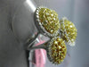 EXTRA LARGE 2.99CT WHITE & FANCY YELLOW DIAMOND 18KT TWO TONE GOLD COCKTAIL RING