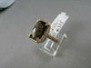 ESTATE WIDE 6.92TCW AAA SMOKY TOPAZ & DIAMOND 14KT YELLOW GOLD RING