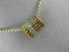 ESTATE .36CT DIAMOND 18KT TRI COLOR 3D CLASSIC MULTI BARREL FLOATING PENDANT