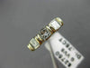 ESTATE .75CT PRINCESS DIAMOND 14KT TWO TONE GOLD WEDDING ANNIVERSARY RING #7305