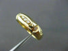 ESTATE WIDE .15CT DIAMOND 14KT YELLOW GOLD 5 STONE MENS ANNIVERSARY RING #10111