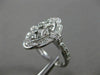 ESTATE WIDE .52CT DIAMOND 14KT WHITE GOLD 3D FILIGREE ETOILE MILGRAIN RING F/G