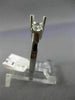 ESTATE .50CT DIAMOND 14KT WHITE GOLD 3 STONE SEMI MOUNT ENGAGEMENT RING #342