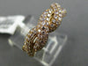 ESTATE LARGE .90CT PINK DIAMOND 18KT ROSE GOLD INFINITY KNOT SEMI ETERNITY RING
