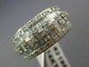 ANTIQUE WIDE 1.20CT BAGUETTE & ROUND DIAMOND 14KT WHITE GOLD WEDDING RING #21988