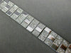 ESTATE WIDE & LONG 4.36CT DIAMOND 18KT WHITE GOLD 3D MULTI ROW UNISEX BRACELET