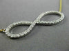 ESTATE LARGE .70CT DIAMOND 14KT TWO TONE GOLD 3D CLASSIC INFINITY LOVE NECKLACE