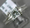 ESTATE .50CT PRINCESS DIAMOND 14KT WHITE GOLD CLASSIC SOLITAIRE ENGAGEMENT RING