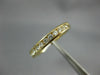 ESTATE .33CT DIAMOND 14KT YELLOW GOLD 3D CHANNEL COMFORT FIT ANNIVERSARY RING