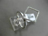 ESTATE LARGE .18CT DIAMOND 14KT WHITE GOLD OPEN DIAMOND SHAPE HALO CLASSIC RING