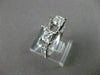 ESTATE 1.08CT DIAMOND 14KT W SEMI MOUNT FILIGTEE 3 STONE ENGAGEMENT RING #1399