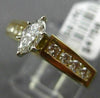 ESTATE .43CT ROUND & MARQUISE DIAMOND 14K YELLOW GOLD 3D CLASSIC ENGAGEMENT RING