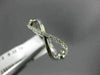 ESTATE .12CT ROUND DIAMOND 14KT WHITE GOLD 3D INFINITY FRIENDSHIP OPEN LOVE RING