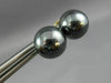 ESTATE 14KT YELLOW & BLACK GOLD 3D CLASSIC CIRCULAR STUD EARRINGS #25892