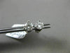 ESTATE .56CT DIAMOND 14KT WHITE GOLD CLASSIC 3D 3 PRONG SOLITAIRE STUD EARRINGS