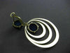 ESTATE LARGE 15CT AAA AMETHYST 14KT YELLOW GOLD MULTI CIRCULAR HANGING EARRINGS