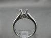 ESTATE .62CT DIAMOND 14KT WHITE GOLD 4 PRONG CHANNEL SEMI MOUNT ENGAGEMENT RING