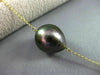 ESTATE LARGE.14CT DIAMOND 14K YELLOW GOLD MULTI COLOR PEARL BY THE YARD NECKLACE