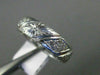 ANTIQUE WIDE .40CT DIAMOND 18KT WHITE GOLD 3D FILIGREE ETERNITY LOVE RING #9941