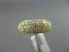 ESTATE 1.53CT DIAMOND 18KT YELLOW GOLD 3D SEMI ETERNITY WEDDING ANNIVERSARY RING