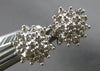 ESTATE .40CT DIAMOND 14KT WHITE GOLD 3D CLASSIC CLUSTER SNOWFLAKE STUD EARRINGS