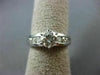 ESTATE 1.26CT ROUND DIAMOND 14KT WHITE GOLD 3D CHANNEL ENGAGEMENT RING #20722