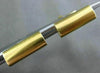 ESTATE 14KT YELLOW GOLD 3D RECTANGULAR MATTE CUFF LINKS 22mm X 7mm SHARP!