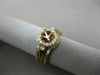 WIDE .33CT DIAMOND 14KT ROSE GOLD HALO STACKABLE SEMI MOUNT ENGAGEMENT RING SET