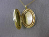 .09CT DIAMOND & AAA SOUTH SEA PEARL 14KT YELLOW GOLD HEART LOCKET PENDANT #26417