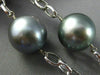 ESTATE EXTRA LARGE & LONG 14K WHITE GOLD AAA TAHITIAN PEARL BY THE YARD NECKLACE