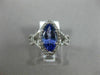 LARGE 1.70CT DIAMOND & AAA TANZANITE 14KT WHITE GOLD 3D INFINITY ENGAGEMENT RING