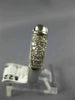 ESTATE .62CT DIAMOND 14KT WHITE GOLD 3D OVAL SEMI MOUNT ENGAGEMENT RING #18667