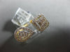 ESTATE .62CT DIAMOND 14K YELLOW GOLD CLUSTER HALO SQUARE PEAR SHAPE TENSION RING