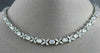 ESTATE CERTIFIED 22.75CT DIAMOND PLATINUM HANDCRAFTED CHOKER TENNIS NECKLACE D/E