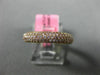 ESTATE .76CT PINK DIAMOND 18KT ROSE GOLD 3D MULTI ROW WEDDING ANNIVERSARY RING