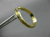 ESTATE 14KT YELLOW GOLD 3D CLASSIC MATTE & SHINY X LOVE HOOP EARRINGS #26314