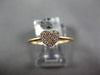 ESTATE SMALL .13CT DIAMOND 18KT ROSE GOLD 3D HEART PAVE CLASSIC LOVE RING