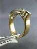 ANTIQUE 1.26CT OLD MINE DIAMOND 14KT TWO TONE GOLD CLASSIC FILIGREE RING #19171