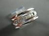 ESTATE WIDE .25CT DIAMOND 7 STONE 14KT WHITE GOLD MENS ANNIVERSARY RING #16135